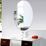42*27CM Mirror Decoration Wall Sticker Acrylic Ellipse Mirror Wall Stickers Home Decoration Wall Sticker for Bathroom Bedroom - Extra Image