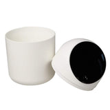 Desktop Trash Can Small Plastic Trash Bin with Lids Countertop Trash Can - Side View