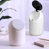 Desktop Trash Can Small Plastic Trash Bin with Lids Countertop Trash Can