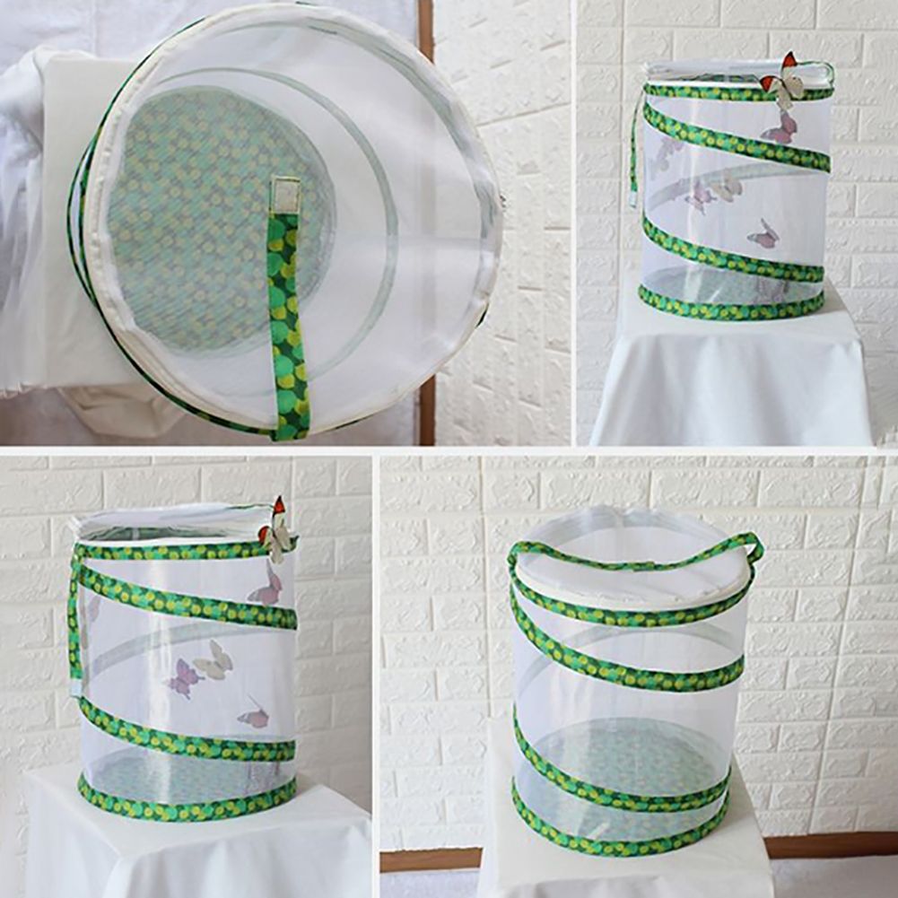 Net Insect Butterfly Habitat Cage Collapsible Insect Housing Enclosure Breeding Cages