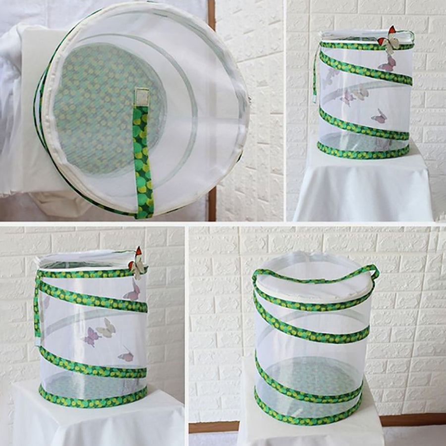 Net Insect Butterfly Habitat Cage Collapsible Insect Housing Enclosure Breeding Cages