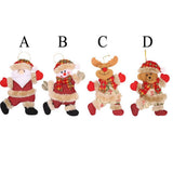 Christmas Tree Ornament Christmas Plush Dolls Pendant for Christmas Tree Decoration - 45-Degree Angle