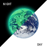 30cm Luminous Earth Sticker Universe Planet Fluorescent Wall Stickers In The Dark DIY Stickers Kids Bedroom Decoration