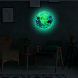 30cm Luminous Earth Sticker Universe Planet Fluorescent Wall Stickers In The Dark DIY Stickers Kids Bedroom Decoration
