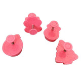 4 Pcs Christmas Biscuits Cutters Set Christmas Tree Snowman Gingerbread Egg Stamper Spring Loaded Handle Cutter