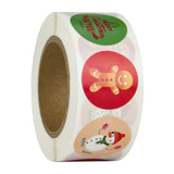 500Pcs Christmas Stickers DIY Cake Biscuit Sealing Labels Gift Box Adhesive Stickers
