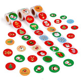 500Pcs Christmas Stickers DIY Cake Biscuit Sealing Labels Gift Box Adhesive Stickers