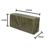 Artificial Christmas Tree Storage Bag with Handles and Zipper Waterproof Christmas Tree Storage Bag - Top-Down View