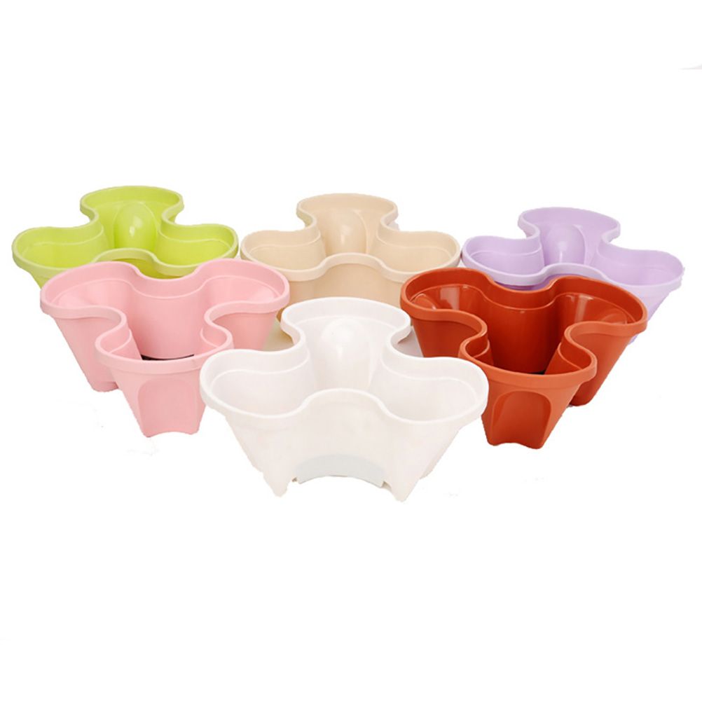 Superimposed 3D Flower Pot Multi Layer Strawberry Basin Plastic Planter