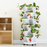 Superimposed 3D Flower Pot Multi Layer Strawberry Basin Plastic Planter