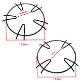 2PCS Universal Gas Stove Shelf Cast Iron Wok Support Kitchen Stove Support - Close-Up Angle