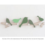 Wooden Wall Mounted Bird Hooks Wall Decoration Wall Hanging Clothes Hook - 45-Degree Angle