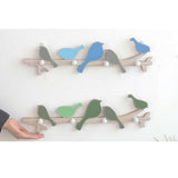 Wooden Wall Mounted Bird Hooks Wall Decoration Wall Hanging Clothes Hook