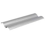 2 Slot Baguette Baking Tray Nonstick Bread Baking Tray Stainless Steel Baking Pan - 45-Degree Angle