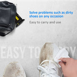 Shoe Cleaning Wipes Disposable Leather Cleaning Wipes Portable Shoe Shine Wipes - Rear View