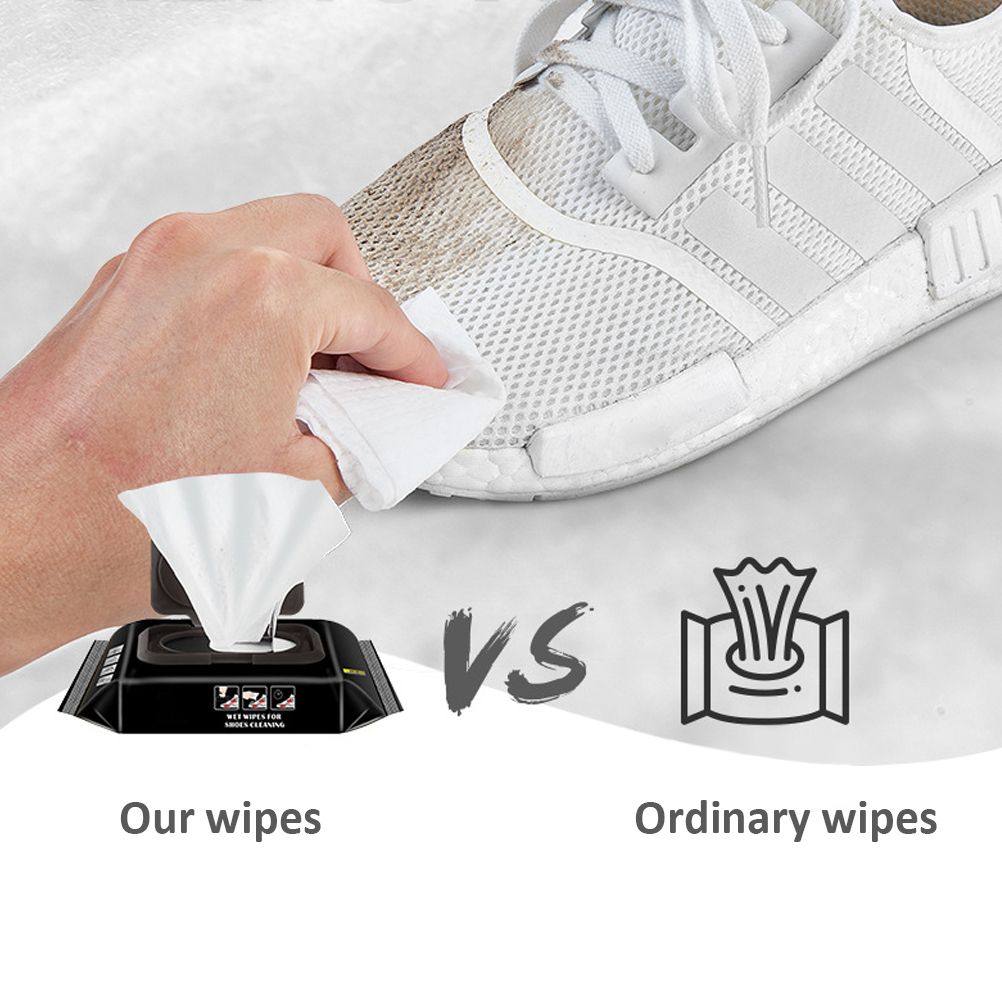 Shoe Cleaning Wipes Disposable Leather Cleaning Wipes Portable Shoe Shine Wipes