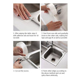 Kitchen Sink Waterproof Mildew Strong Self Adhesive Transparent Tape Bathroom Pool Water Sealing Tape