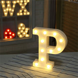LED 26 Alphabet Letter Number Lights Ampersand Symbol Love Heart Light Up Sign Lamp For Love Wedding Home Party Holiday Bar Decoration