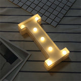 LED 26 Alphabet Letter Number Lights Ampersand and Symbol Love Heart Light Up Sign Lamp For Love Wedding Home Party Holiday Bar Decoration
