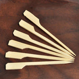 100PCS Barbecue Bamboo Skewers Disposable Bamboo Stick Barbecue Paddle Skewers