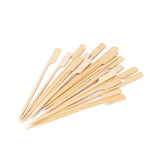 100PCS Barbecue Bamboo Skewers Disposable Bamboo Stick Barbecue Paddle Skewers