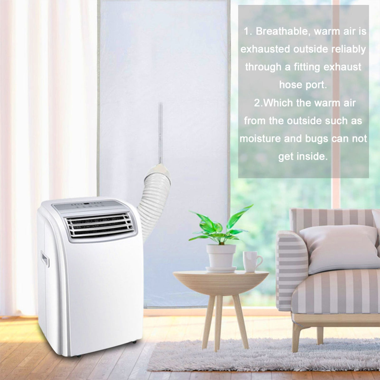 Door Seal for Portable Air Conditioner and Tumble Dryer Easy Installation Door