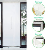 Door Seal for Portable Air Conditioner and Tumble Dryer Easy Installation Door - Rear View