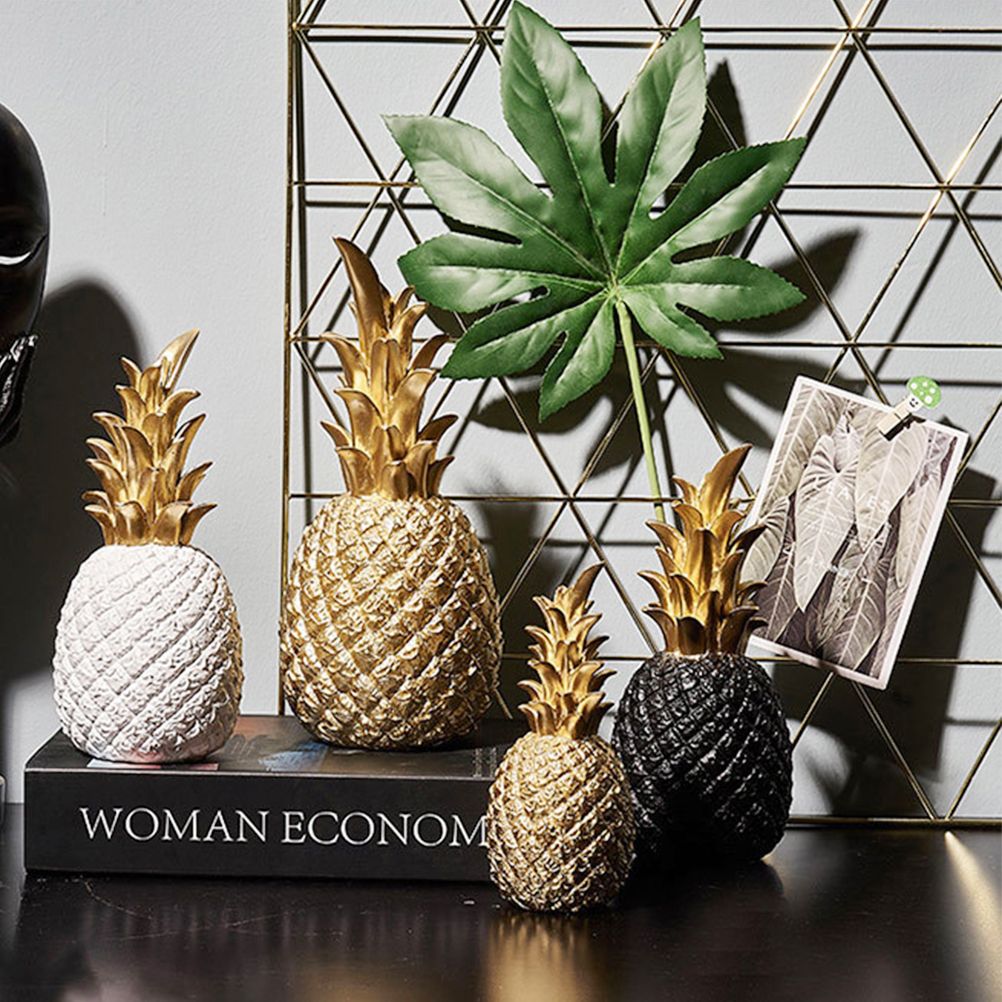 Nordic Modern Resin Pineapple Decor Living Room Wine Cabinet Window Desktop Home Decoration