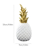 Nordic Modern Resin Pineapple Decor Living Room Wine Cabinet Window Desktop Home Decoration - Front View