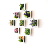 3D Stereo Wall Hanging Simulation Plant Photo Frame Flower Frames Decoration 50A - Rear View