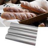 Non Stick Perforated French Bread Pan Bakeware Toast Cooking Bake Mold Home Bread Baking Mold - 45-Degree Angle