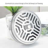 Round Mosquito Coil Holder Stainless Steel Mosquito Coil Disk Portable Mosquito Coil Tray with Hollow Cover