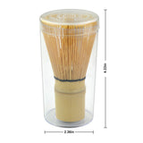 Traditional Bamboo Matcha Green Tea Powder Whisk Chasen Brush Tool - Side View