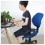 2 Pcs Universal Computer Office Chair Backrest Cover Protective Stretchable Rotating Drafting Chair Slipcover - Close-Up Angle