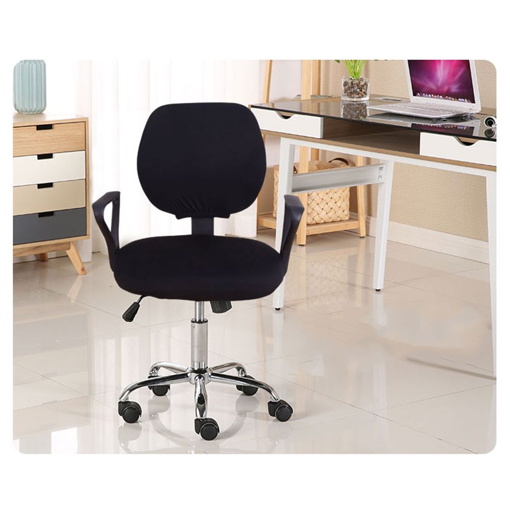 2 Pcs Universal Computer Office Chair Backrest Cover Protective Stretchable Rotating Drafting Chair Slipcover