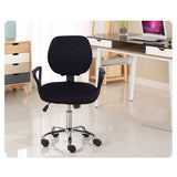2 Pcs Universal Computer Office Chair Backrest Cover Protective Stretchable Rotating Drafting Chair Slipcover - Rear View