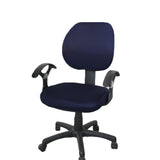 2 Pcs Universal Computer Office Chair Backrest Cover Protective Stretchable Rotating Drafting Chair Slipcover - Close-Up Angle