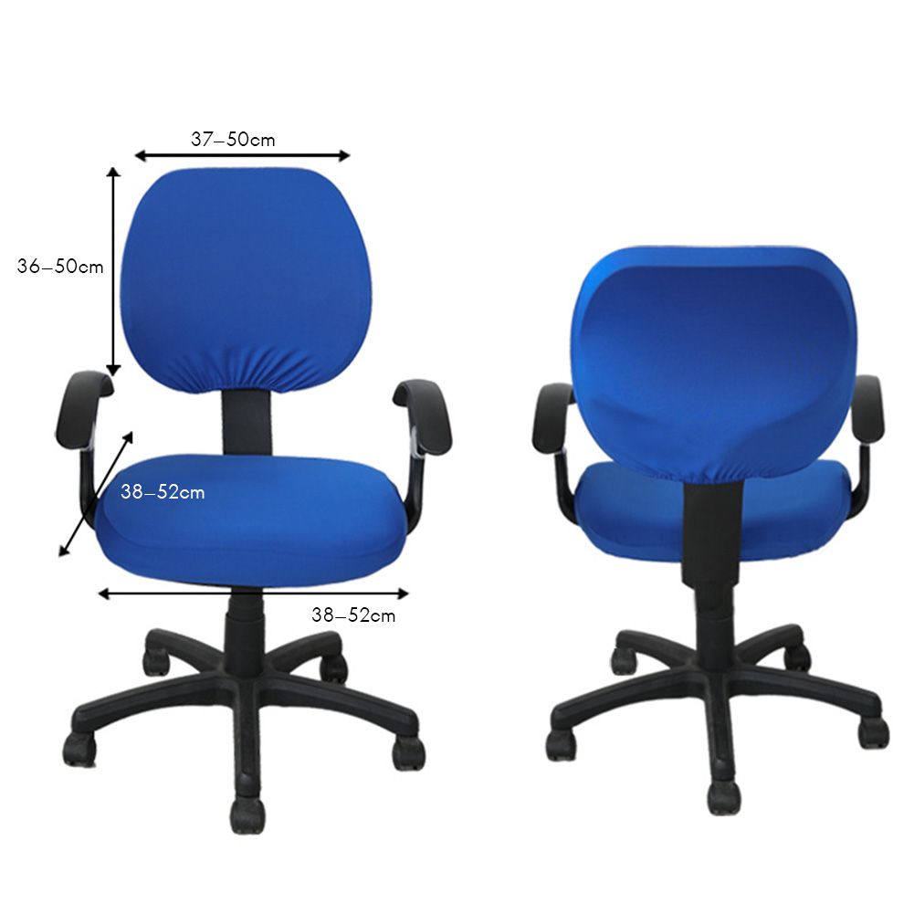 2 Pcs Universal Computer Office Chair Backrest Cover Protective Stretchable Rotating Drafting Chair Slipcover