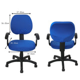 2 Pcs Universal Computer Office Chair Backrest Cover Protective Stretchable Rotating Drafting Chair Slipcover