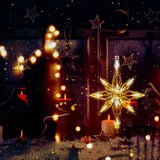 Window Sucker Holiday Lamp LED Christmas Trees Deer Bell Star Santa Hanging Garland Light Wall Decorative