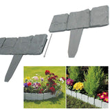 20pcs Landscape Edging Border Plastic Garden Fence Lawn Decorative Border - Rear View