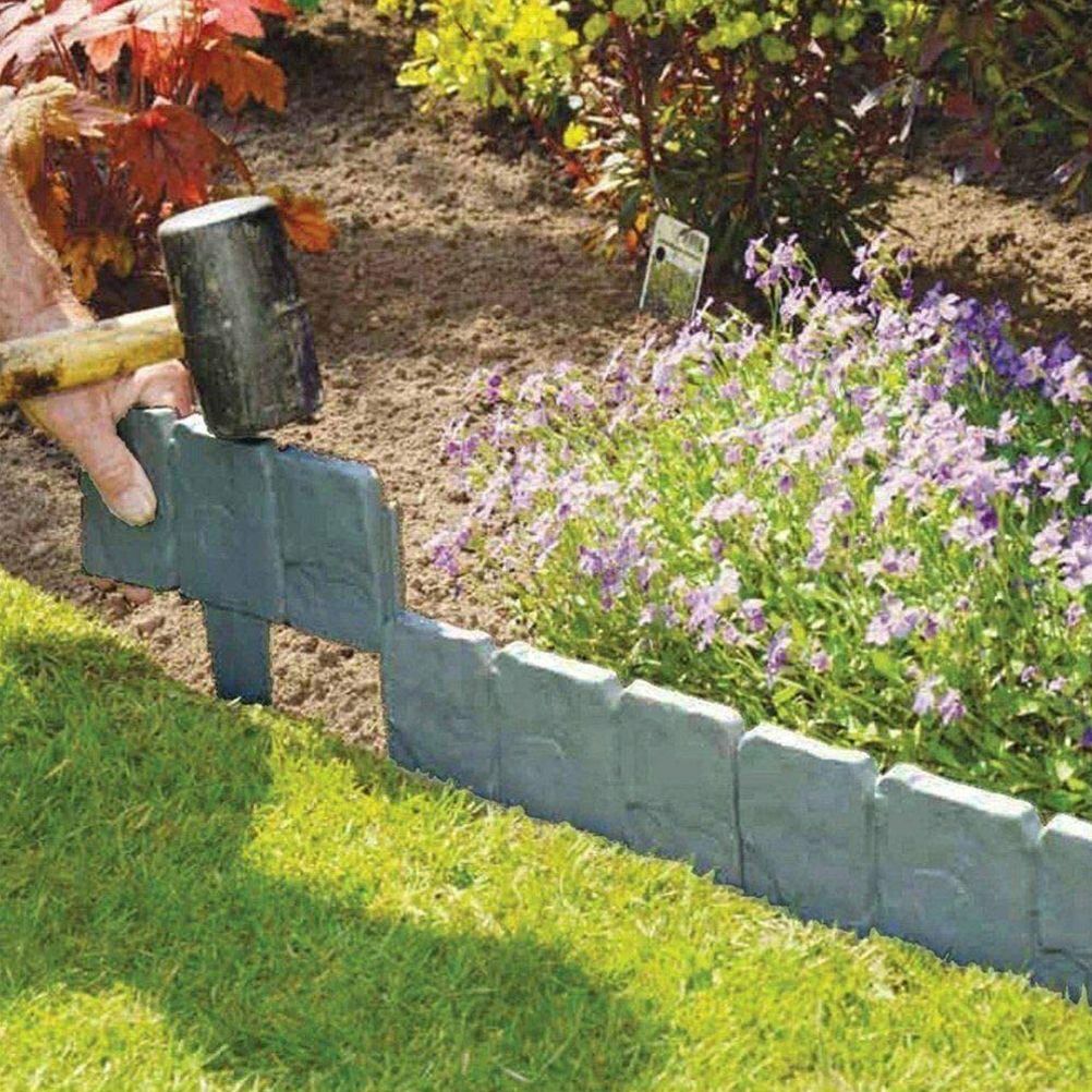 30pcs Landscape Edging Border Plastic Garden Fence Lawn Decorative Border