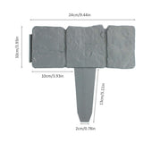 30pcs Landscape Edging Border Plastic Garden Fence Lawn Decorative Border