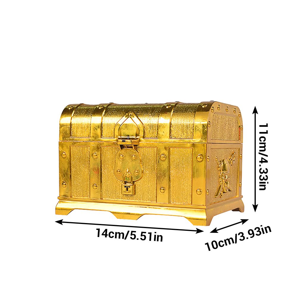 Plastic Pirate Treasure Box Jewelry Storage Box Organizer Makeup Gift Box Candy Box