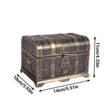 Plastic Pirate Treasure Box Jewelry Storage Box Organizer Makeup Gift Box Candy Box - Front View