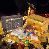 Plastic Pirate Treasure Box Jewelry Storage Box Organizer Makeup Gift Box Candy Box