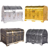 Plastic Pirate Treasure Box Jewelry Storage Box Organizer Makeup Gift Box Candy Box - Top-Down View