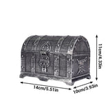 Plastic Pirate Treasure Box Jewelry Storage Box Organizer Makeup Gift Box Candy Box - Front View