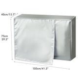 Air Conditioner Covers for Winter Outside Sunproof Dustproof Air Conditioner Cover for Freeze Protection Durable Water Resistant - Front View
