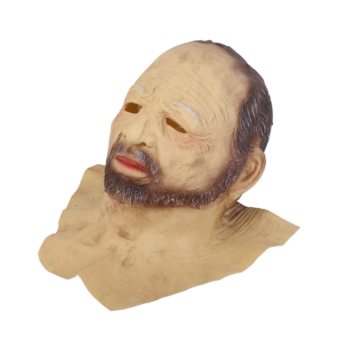 Halloween Latex Old Man Face Cover Halloween Fancy Dress Head for Masquerade Realistic Headgear